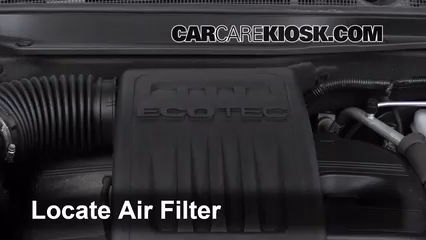 2012 Chevrolet Equinox LT 2.4L 4 Cyl. FlexFuel Air Filter (Engine) Check